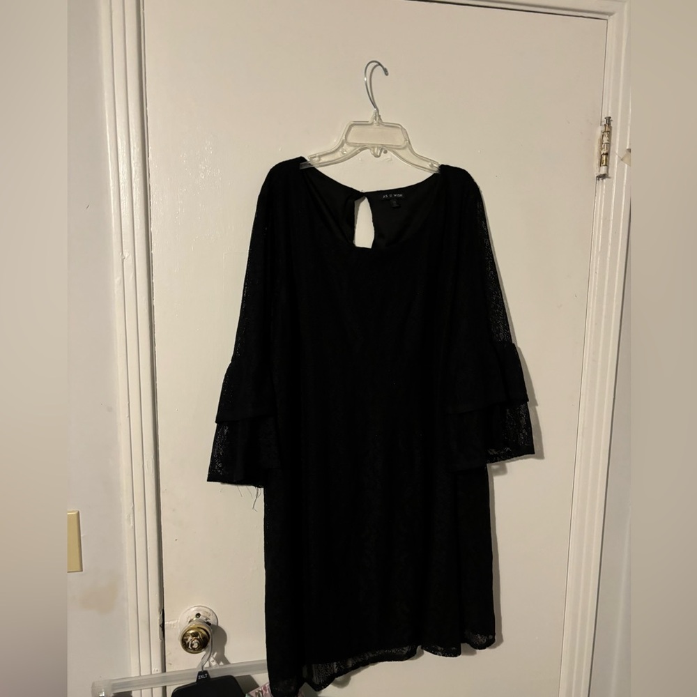 Pre-owned As U Wish dress black dress in size 2x
